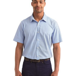 Men's Microcheck Gingham Cotton Shirt Thumbnail