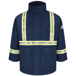 Men's Long Deluxe Parka With Reflective Trim - EXCEL FR® ComforTouch Thumbnail