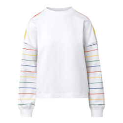 Women's Mood & Vibe™ Shira Striped Crewneck Sweatshirt Thumbnail