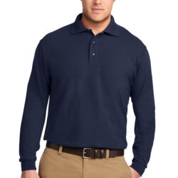 Tall Silk Touch Long Sleeve Polo Thumbnail