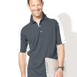 Men's Colorblocked Moisture Free Mesh Polo Thumbnail