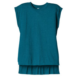 Women's Flowy Muscle Tee with Rolled Cuffs Thumbnail