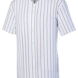 Youth Pinstripe Full Button Baseball Jersey Thumbnail