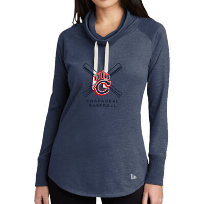 Chap Baseball - Ladies Sueded Cotton Blend Cowl Tee Thumbnail
