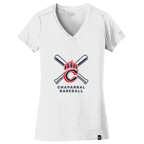 Chap Baseball - Ladies Heritage Blend V Neck Tee Thumbnail