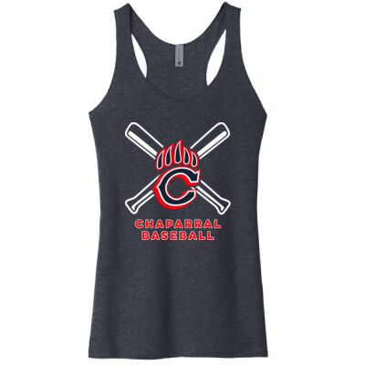 Chap Baseball Women's Tri Blend Racerback Tank Thumbnail