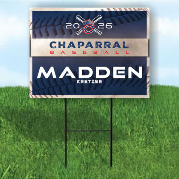 Chap Baseball Yard Sign Thumbnail